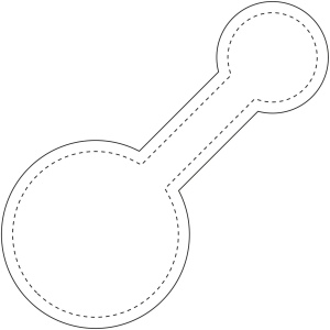 Aimant réfléchissant  rond en PVC, grand modèle M-10 RFX™ 7