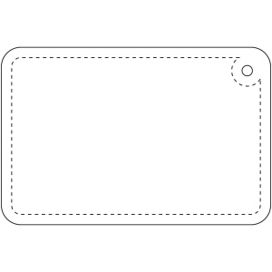 Attache réfléchissante rectangulaire en PVC H-10 RFX™, petit modèle 9