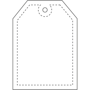 Attache réfléchissante en PVC en forme d'étiquette H-12 RFX™ 9