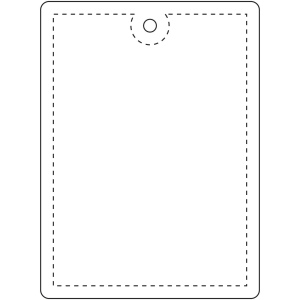 Attache réfléchissante rectangulaire en TPU H-12 RFX™, grand modèle 9