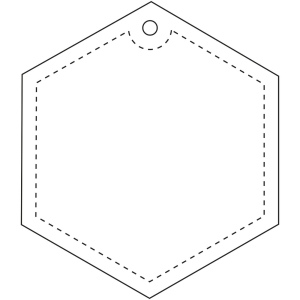 Attache réfléchissante hexagonale en TPU H-12 RFX™ 8
