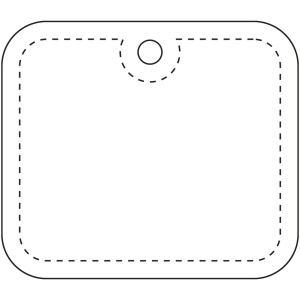 Attache réfléchissante rectangulaire en PVC H-20 RFX™, XL 8