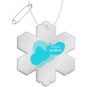 Attache réfléchissante RFX™ en TPU en forme de flocon de neige 5