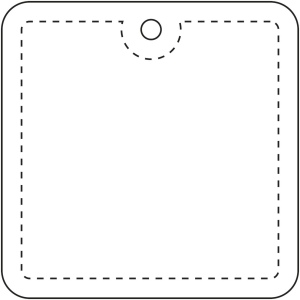 Attache réfléchissante carrée en PVC H-20 RFX™ 8