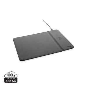 Tapis de souris en PU RCS avec chargeur 10W Swiss Peak 2
