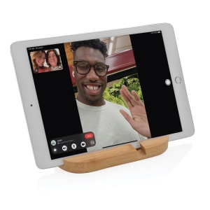 Support tablette ou téléphone en bambou 6