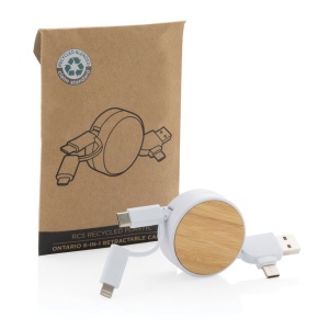 Câble Ontario 6-en-1 rétractable en plastique recyclé RCS 4