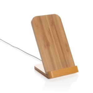 Support téléphone à induction 5W en bambou 3