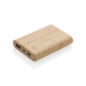 Batterie de secours 5000 mAh en bambou 3