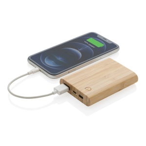 Batterie de secours 5000 mAh en bambou 4