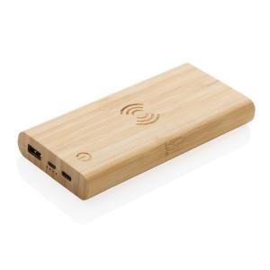 Powerbank 8000 mAh avec induction 5W en bambou 3