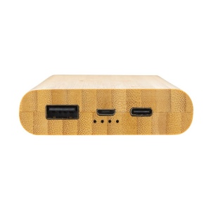 Powerbank 8000 mAh avec induction 5W en bambou 7