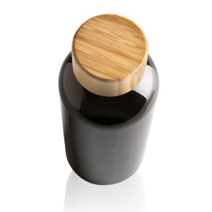 Bouteille 600ml en rPET RCS avec couvercle en bambou 18
