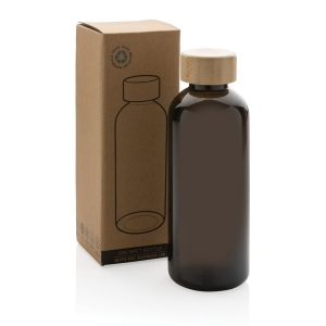 Bouteille 600ml en rPET RCS avec couvercle en bambou 24