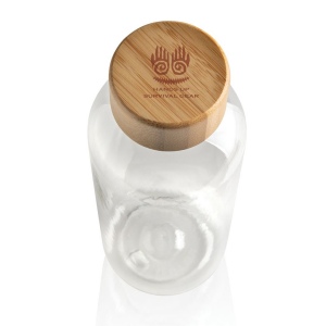 Bouteille 600ml en rPET RCS avec couvercle en bambou 9