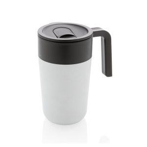Tasse en acier inoxydable et PP recyclé GRS avec poignée 3