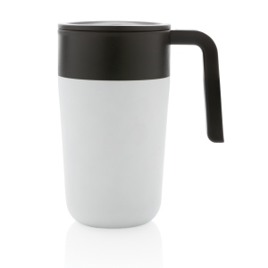 Tasse en acier inoxydable et PP recyclé GRS avec poignée 6