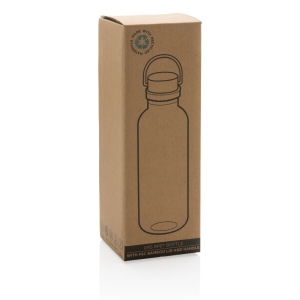 Bouteille 680ml en rPET RCS, couvercle en bambou 38