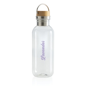 Bouteille 680ml en rPET RCS, couvercle en bambou 10