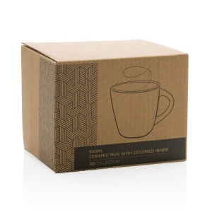 Mug 300ml en céramique avec intérieur coloré 17
