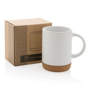 Mug 280ml en céramique avec base en liège 17