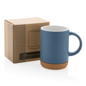 Mug 280ml en céramique avec base en liège 27