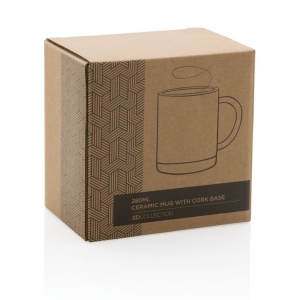 Mug 280ml en céramique avec base en liège 28