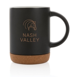 Mug 280ml en céramique avec base en liège 9