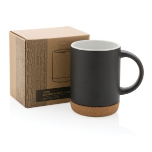 Mug 280ml en céramique avec base en liège 12