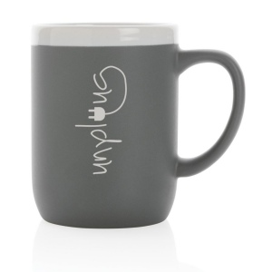 Mug 300ml en céramique avec bord blanc 16