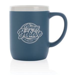 Mug 300ml en céramique avec bord blanc 22