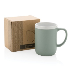 Mug 300ml en céramique avec bord blanc 30