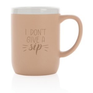 Mug 300ml en céramique avec bord blanc 34