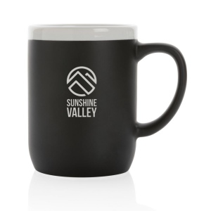 Mug 300ml en céramique avec bord blanc 9