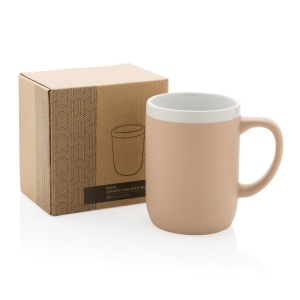 Mug 300ml en céramique avec bord blanc 38
