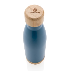 Bouteille isotherme en acier avec finition bambou 19
