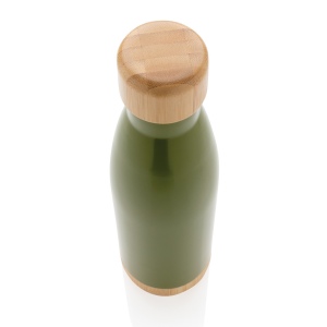 Bouteille isotherme en acier avec finition bambou 27