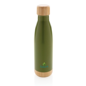 Bouteille isotherme en acier avec finition bambou 29