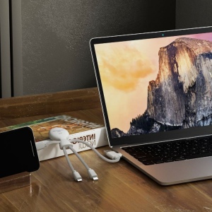 Mr Bio Smart - Câble de charge multi-connecteurs Double entrée Type-C & USB NFC 4