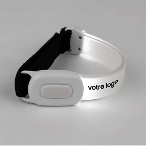 Bracelet lumineux blanc rechargeable 3