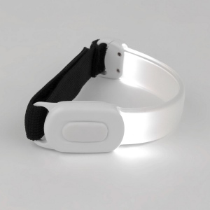 Bracelet lumineux blanc rechargeable