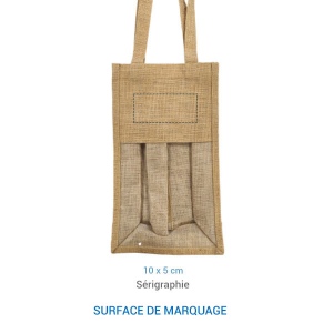 Sac Jute 2 bouteilles 4