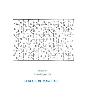 Puzzle RECTANGLE bois - France 4