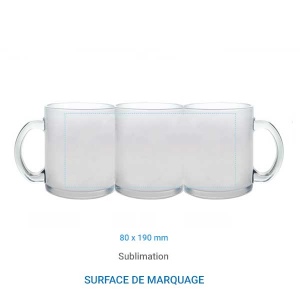 Mug en verre Dépoli - 325 ml 3