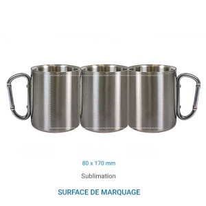 Mug INOX Mousqueton - 325 ml 3