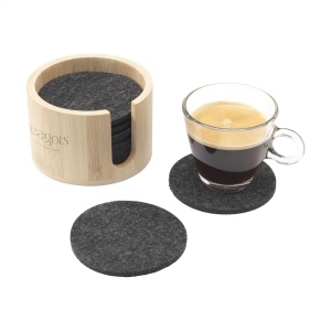 Lot de 12 sous-verres en feutre RPET 2