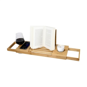 Profitez d'un bain relaxant avec cette planche de bain réglable de haute qualité en bois de bambou 2