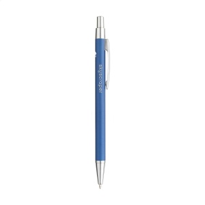 Stylo à bille à encre bleue avec un corps mince en déchets d'aluminium 11