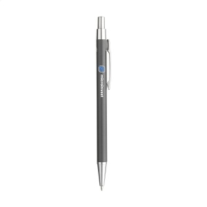 Stylo à bille à encre bleue avec un corps mince en déchets d'aluminium 12