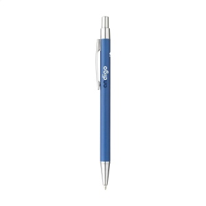 Stylo à bille à encre bleue avec un corps mince en déchets d'aluminium 3